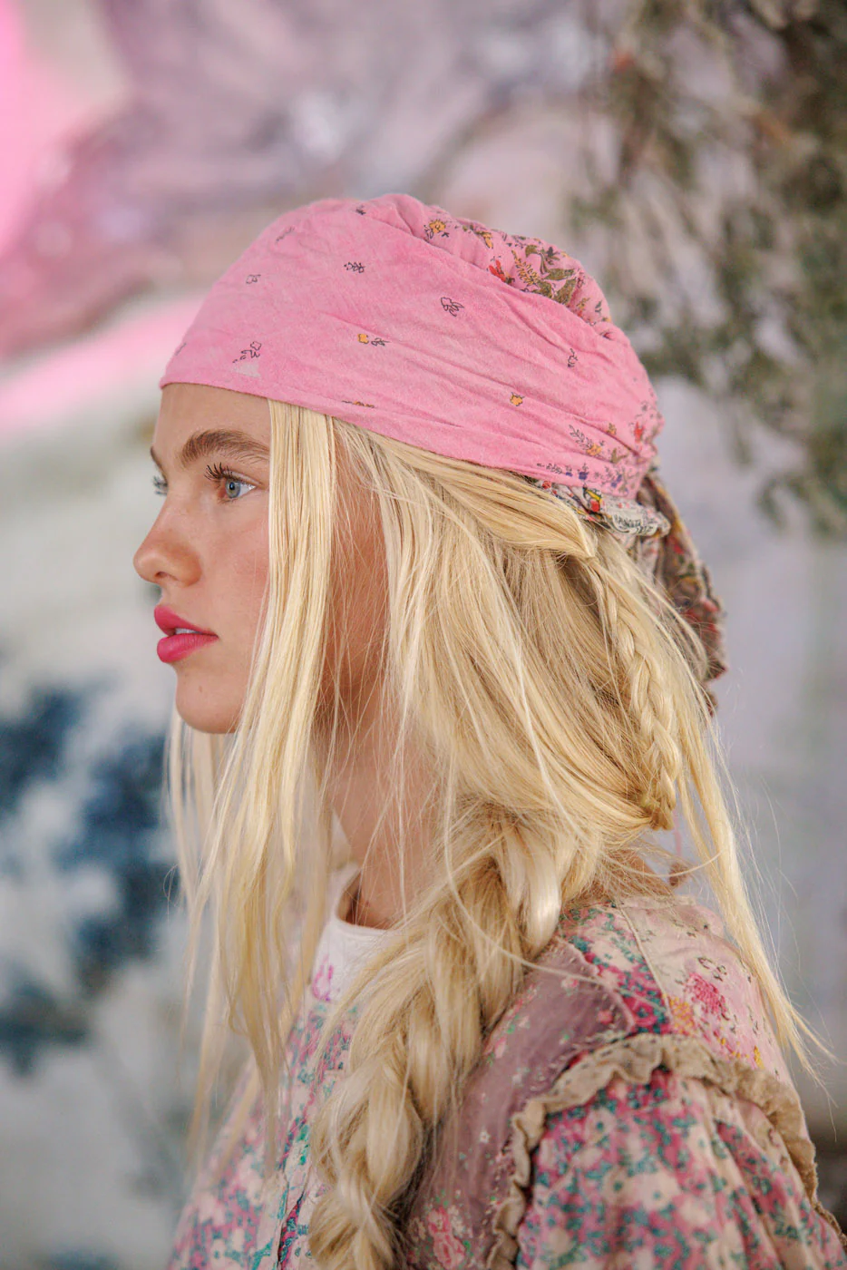 Agathe French Floral Scarf - Image 2
