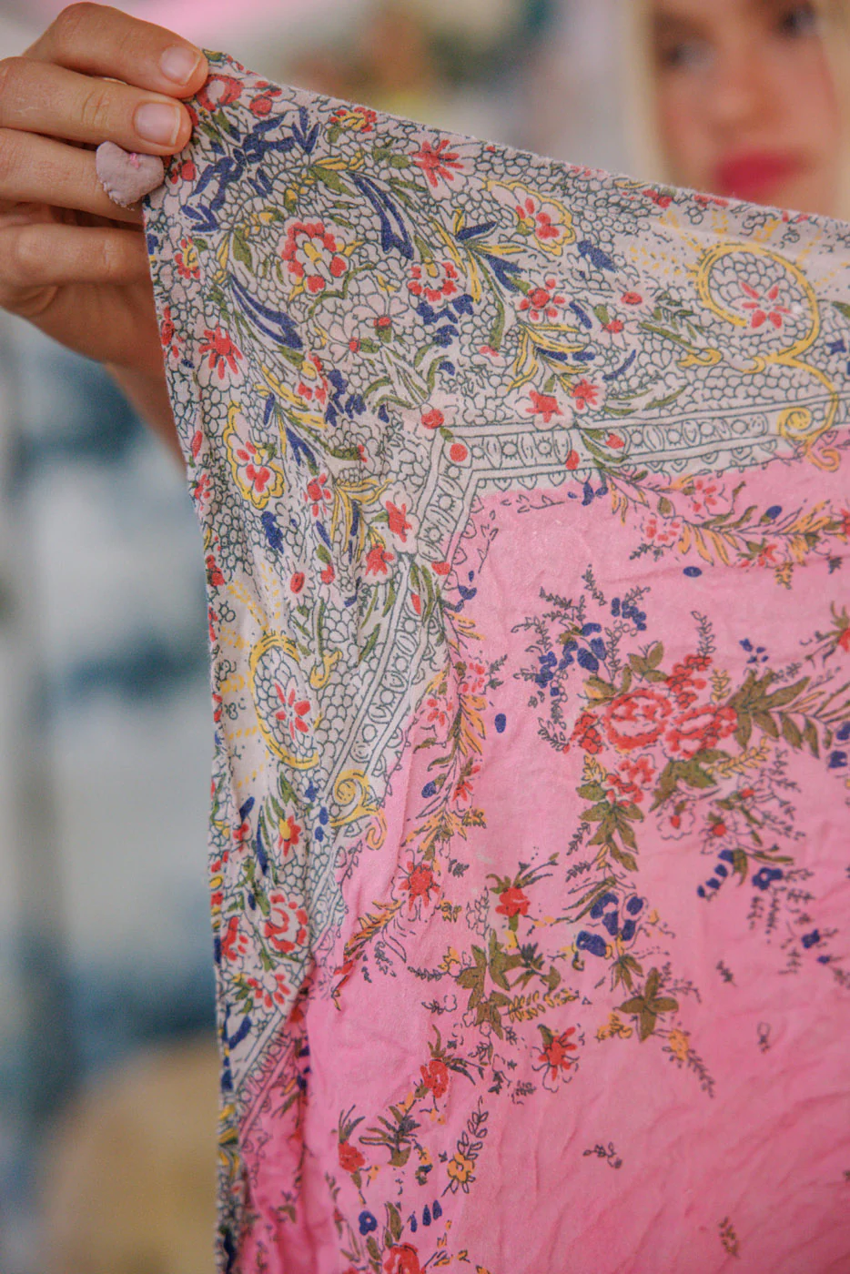 Agathe French Floral Scarf - Image 5