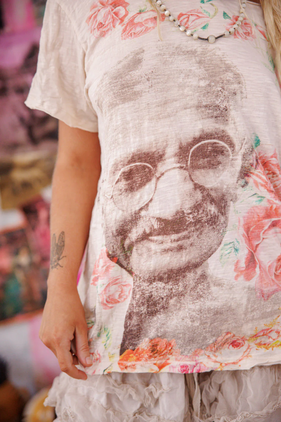 Ahimsa Gandhi Tee - Image 2