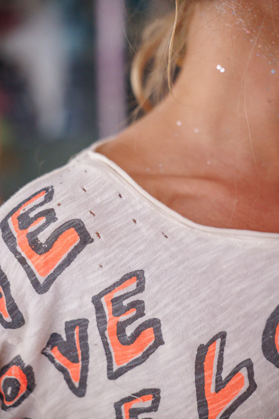 All Over Love Print Viggo Tee - Image 7