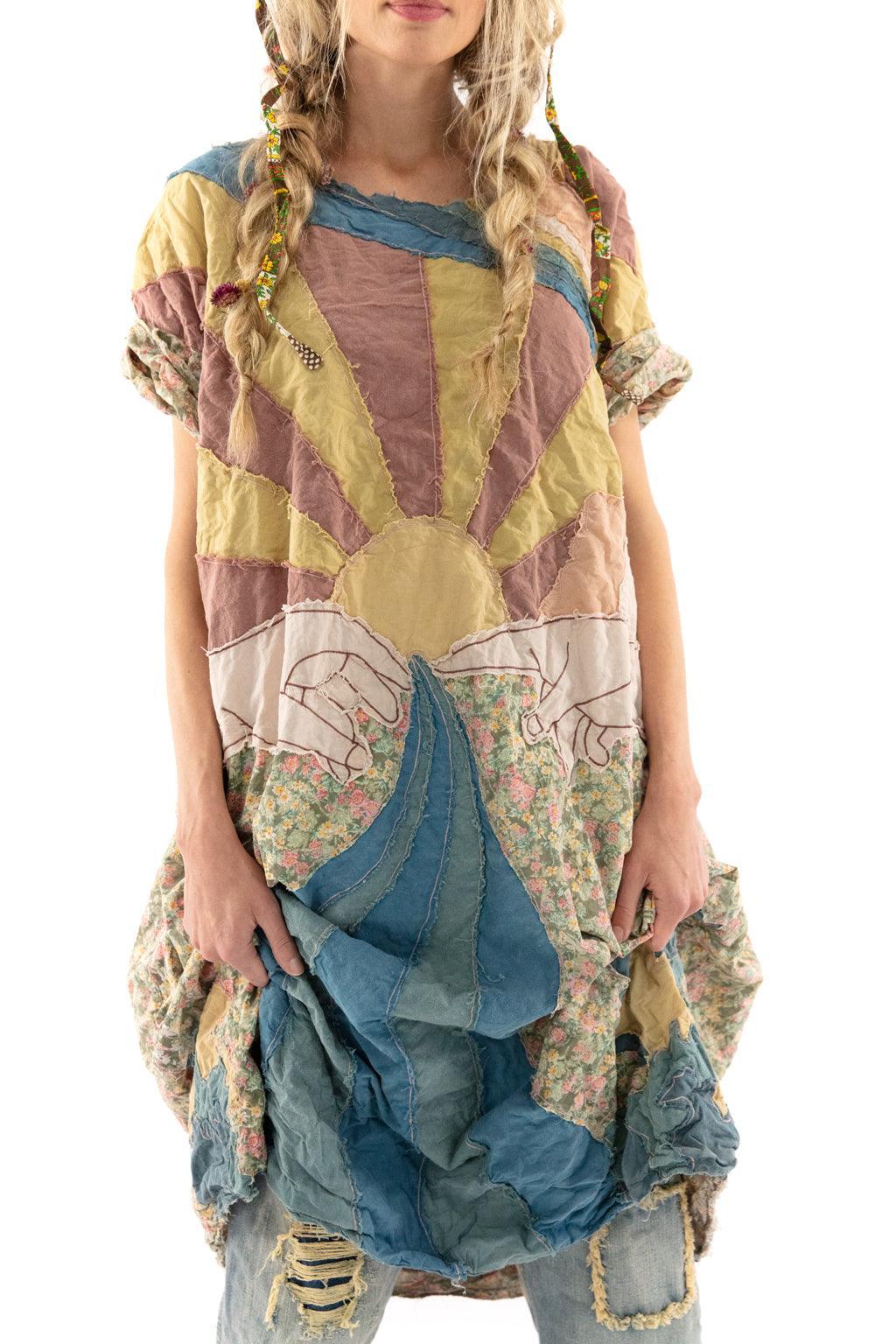 Appliqué Artist Smock Dress - Image 3