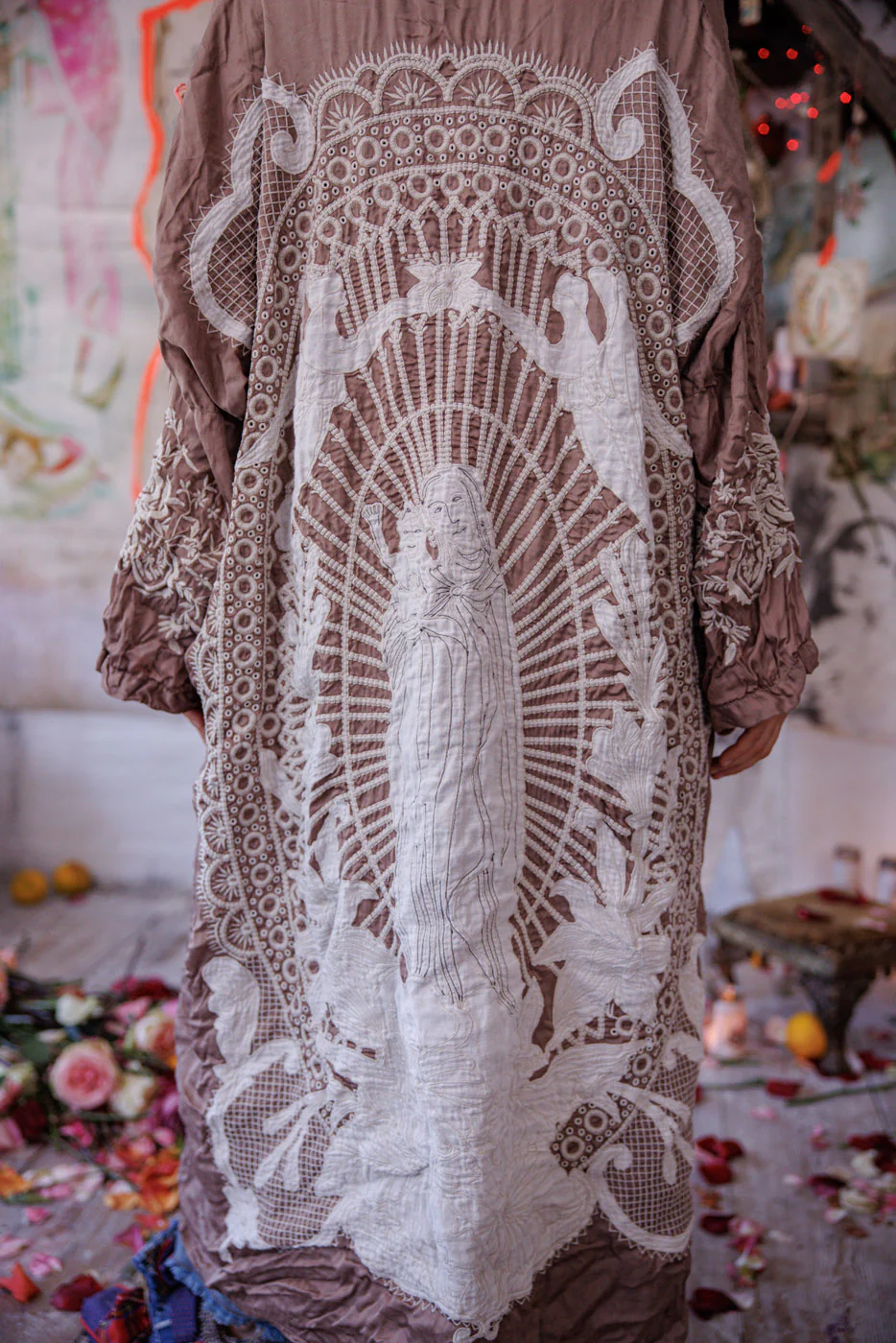 Appliqué Blessed Kimono - Image 11