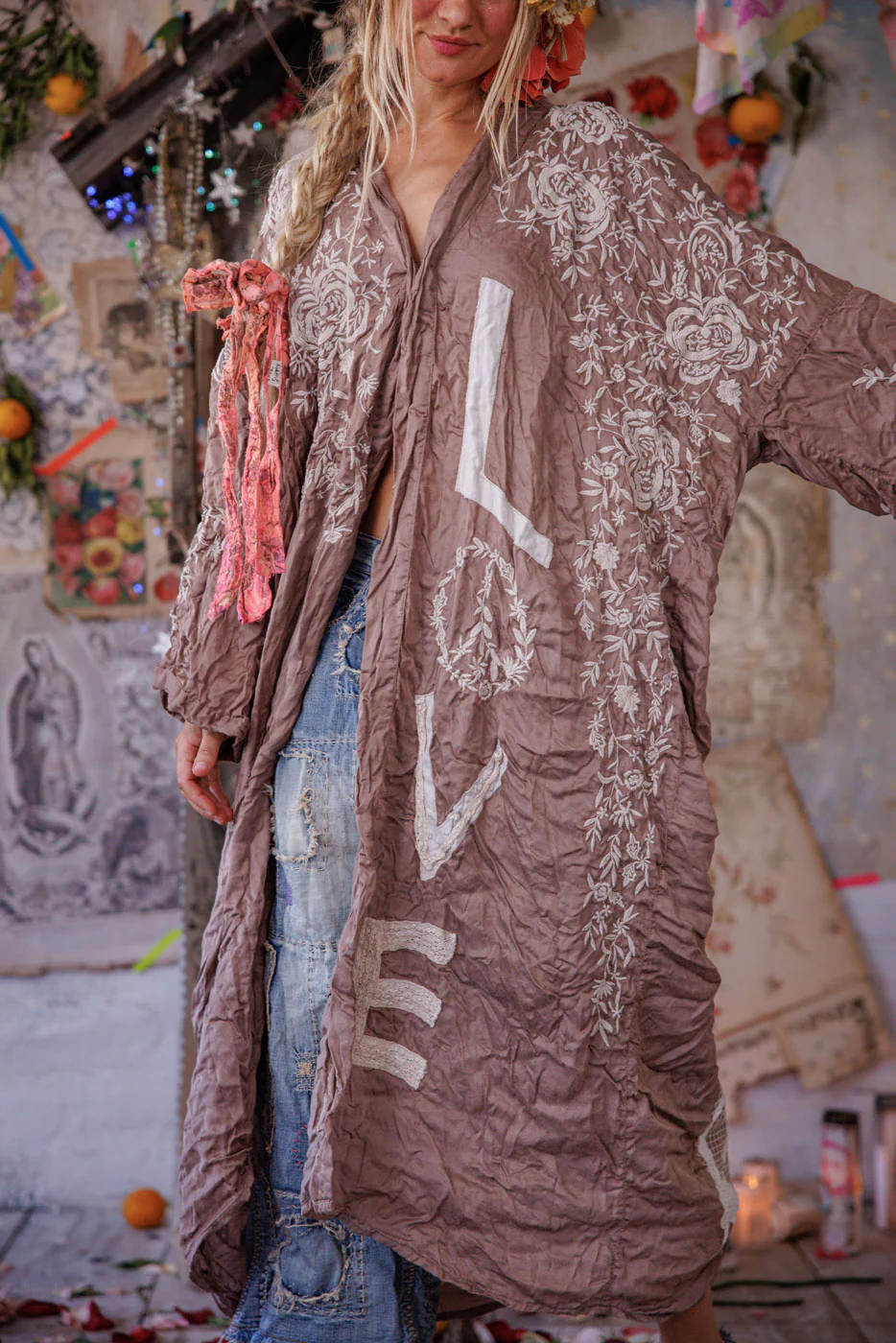 Appliqué Blessed Kimono - Image 5