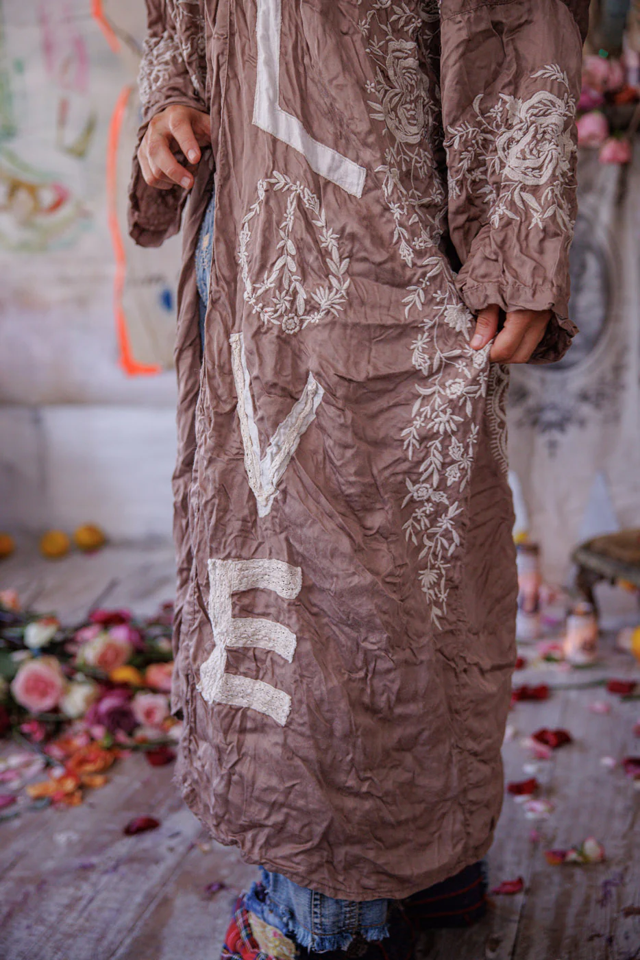 Appliqué Blessed Kimono - Image 7