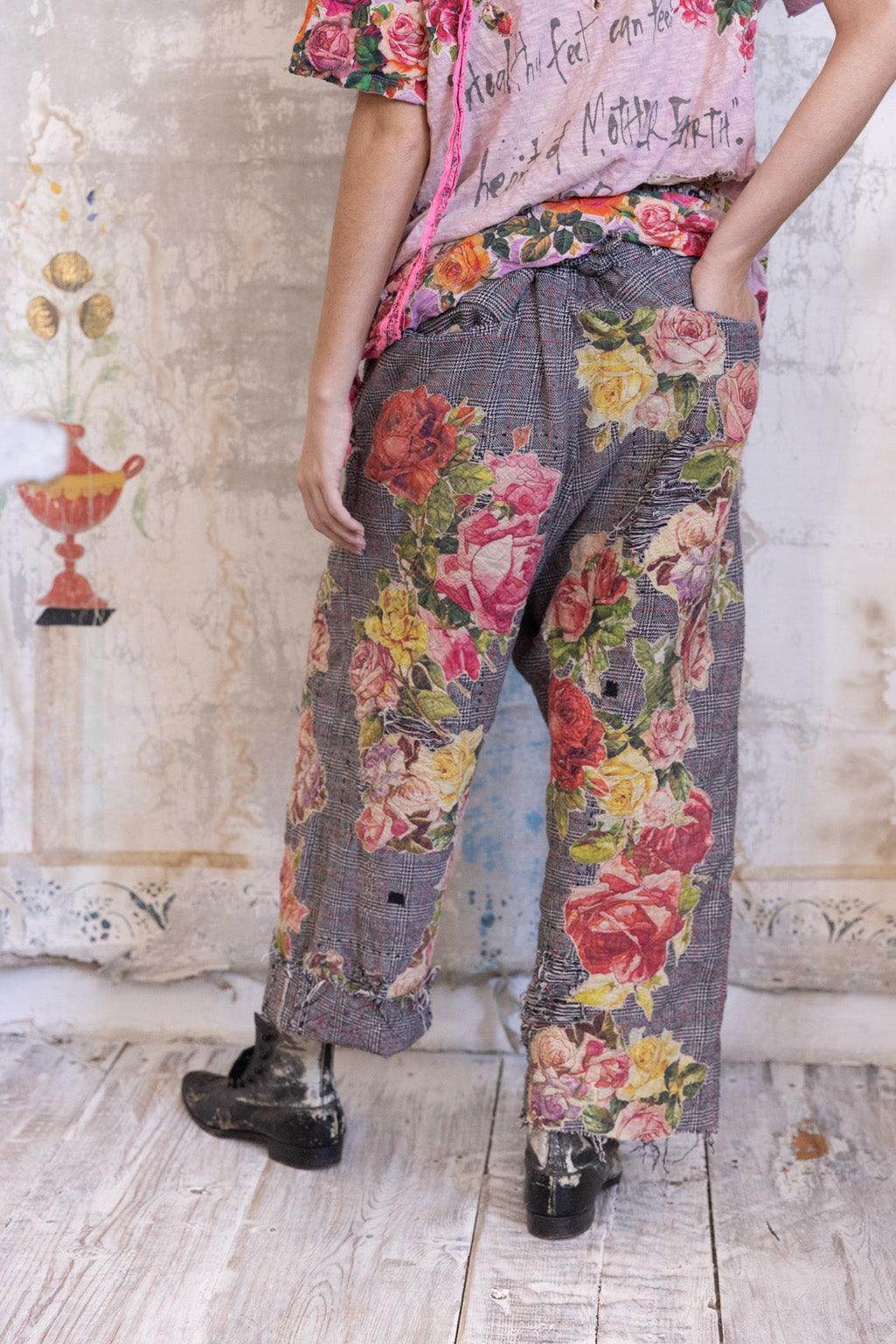 Appliqué Flower Miner Pants - Image 5