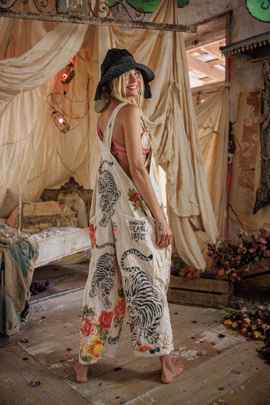 Birch Floral Love Overalls - Image 10