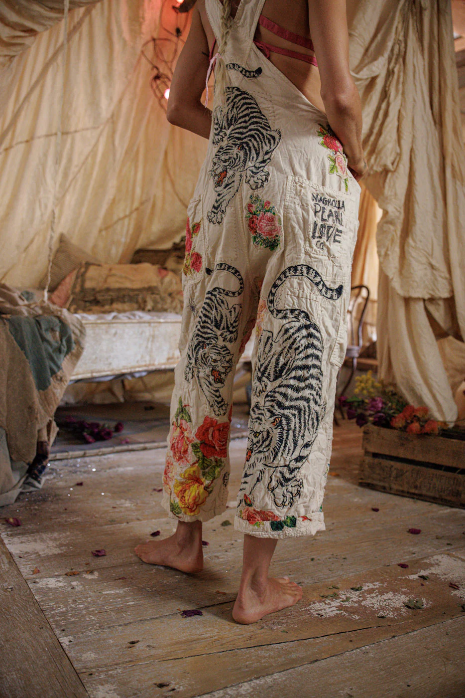 Birch Floral Love Overalls - Image 12