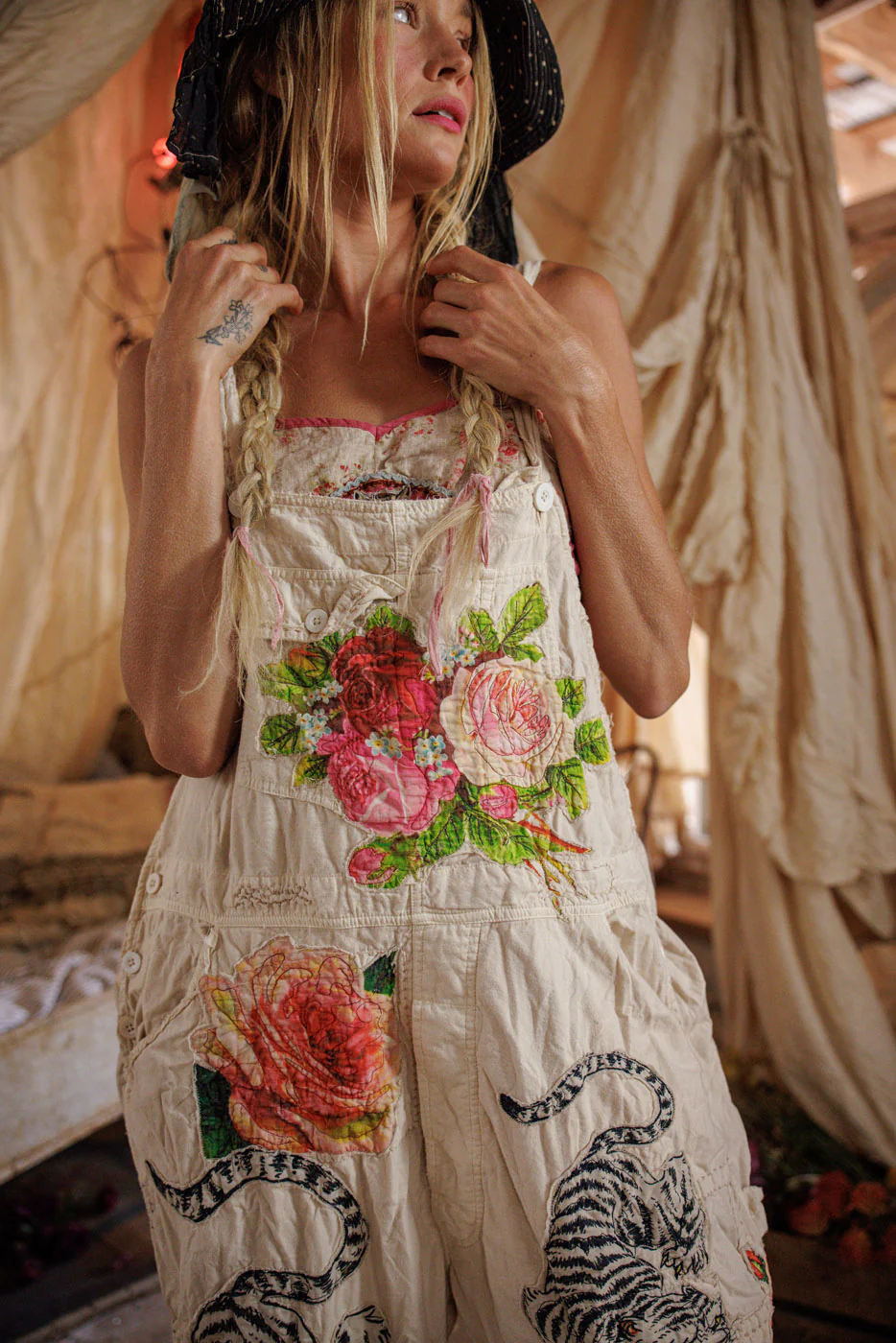 Birch Floral Love Overalls - Image 5