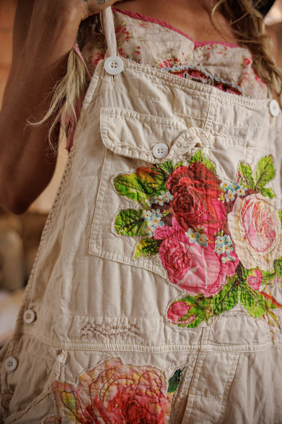 Birch Floral Love Overalls - Image 8