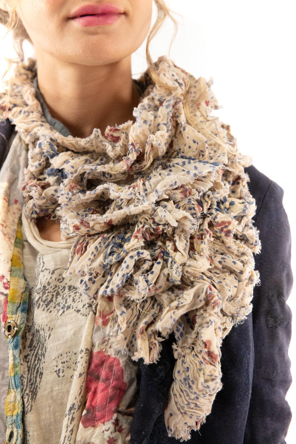 Block Print Ruffle Movina Jabot - Image 2