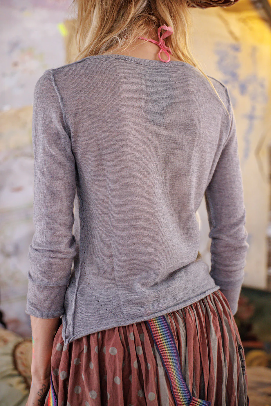 Fitted Cashmere Long Sleeve Layer - Image 9