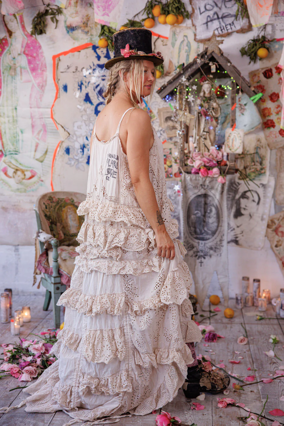 Delana Eyelet Cami Dress - Image 6