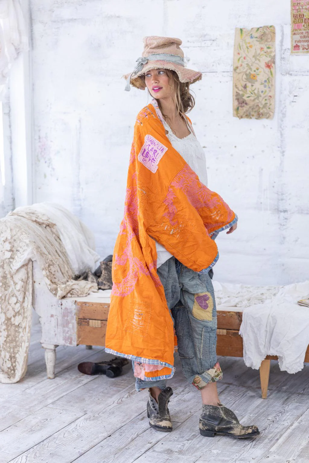 Dharma Dragon Embroidered Kimono - Image 3