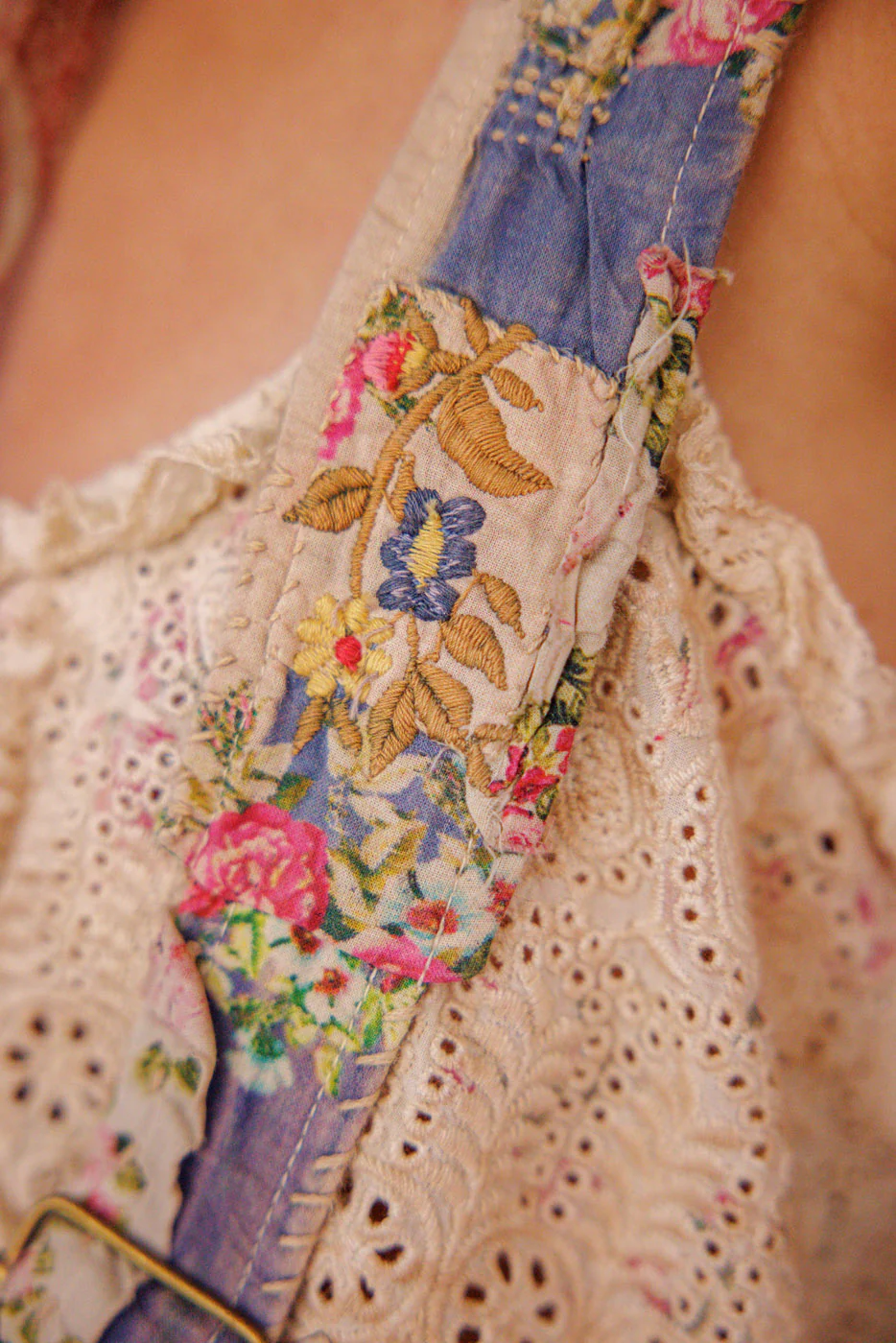 Embroidered Floral Shae Suspenders - Image 4