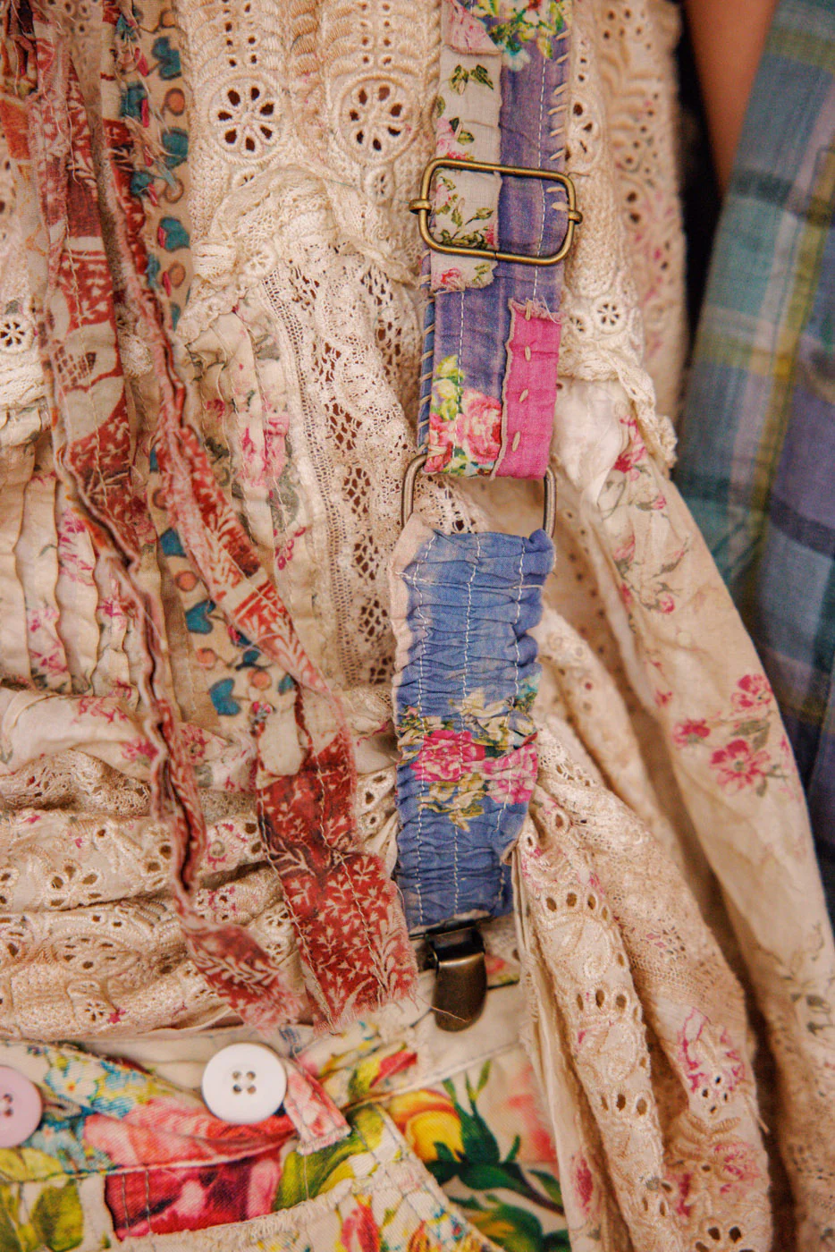 Embroidered Floral Shae Suspenders - Image 5