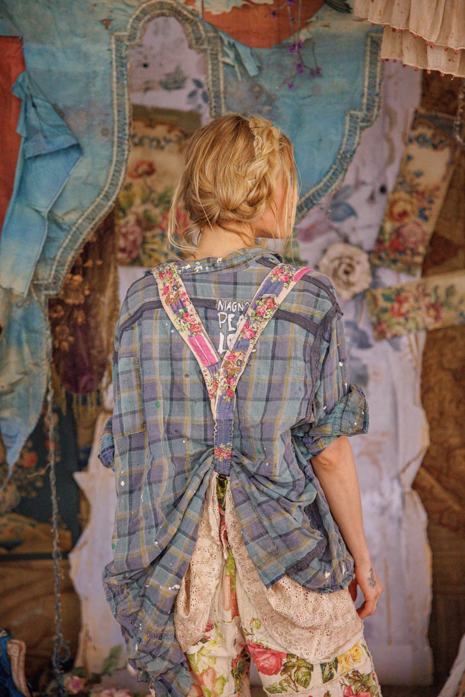 Embroidered Floral Shae Suspenders - Image 6