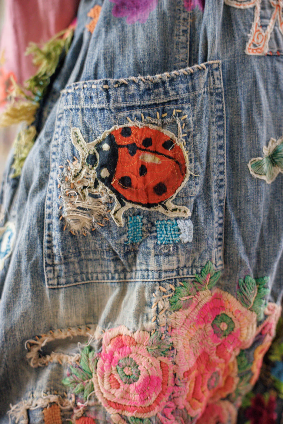 Embroidered Art Graphic Frankie Denims - Image 10