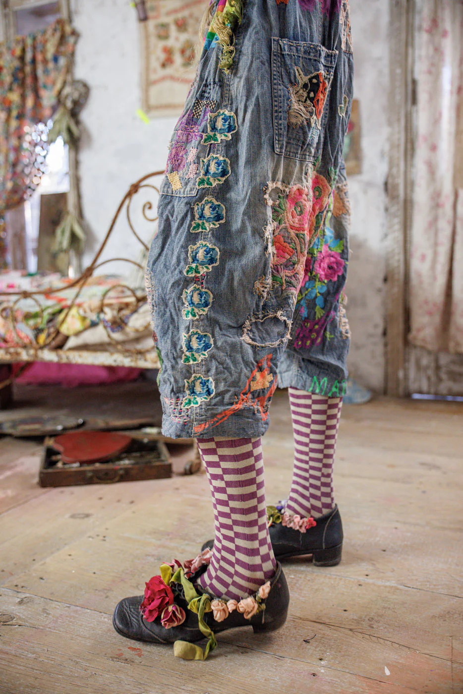 Embroidered Art Graphic Frankie Denims - Image 4