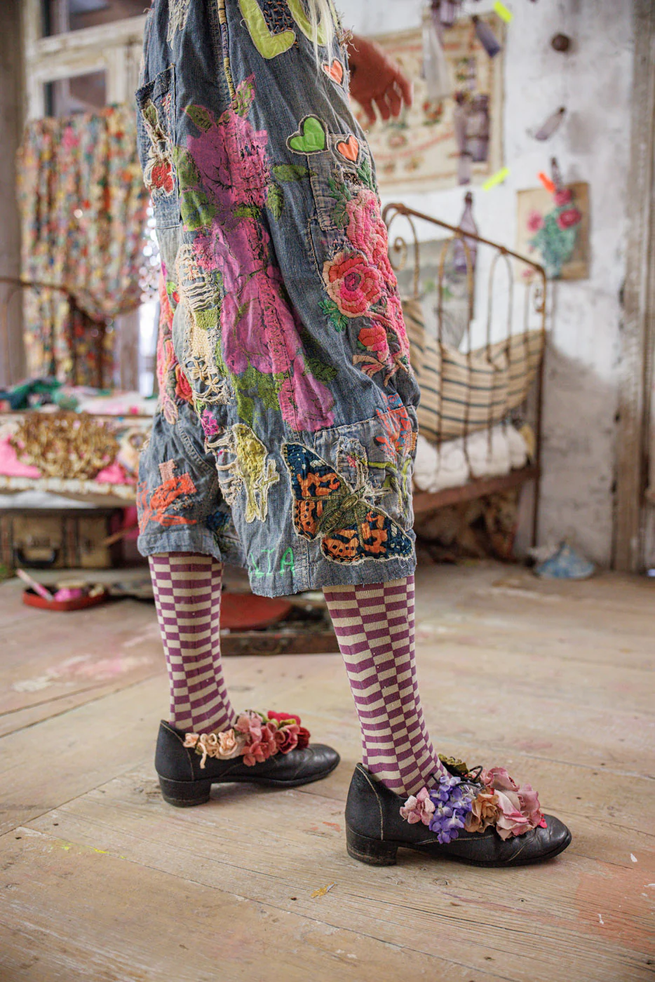 Embroidered Art Graphic Frankie Denims - Image 5
