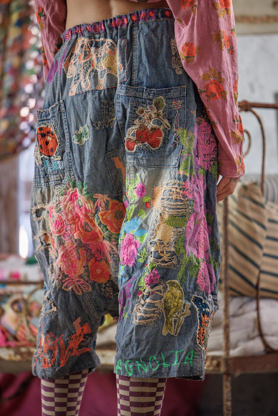Embroidered Art Graphic Frankie Denims - Image 7