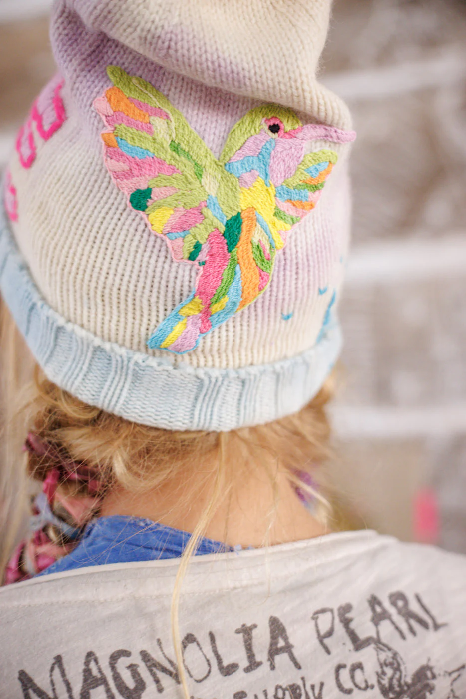 Embroidered Love Beanie - Image 4