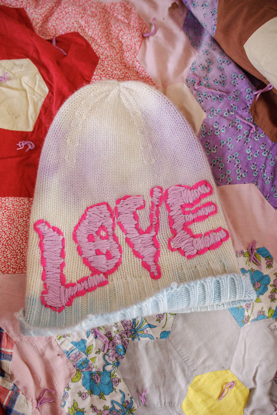 Embroidered Love Beanie - Image 7