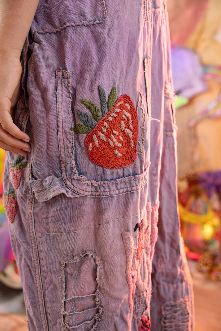 Embroidered Love Overalls - Image 11