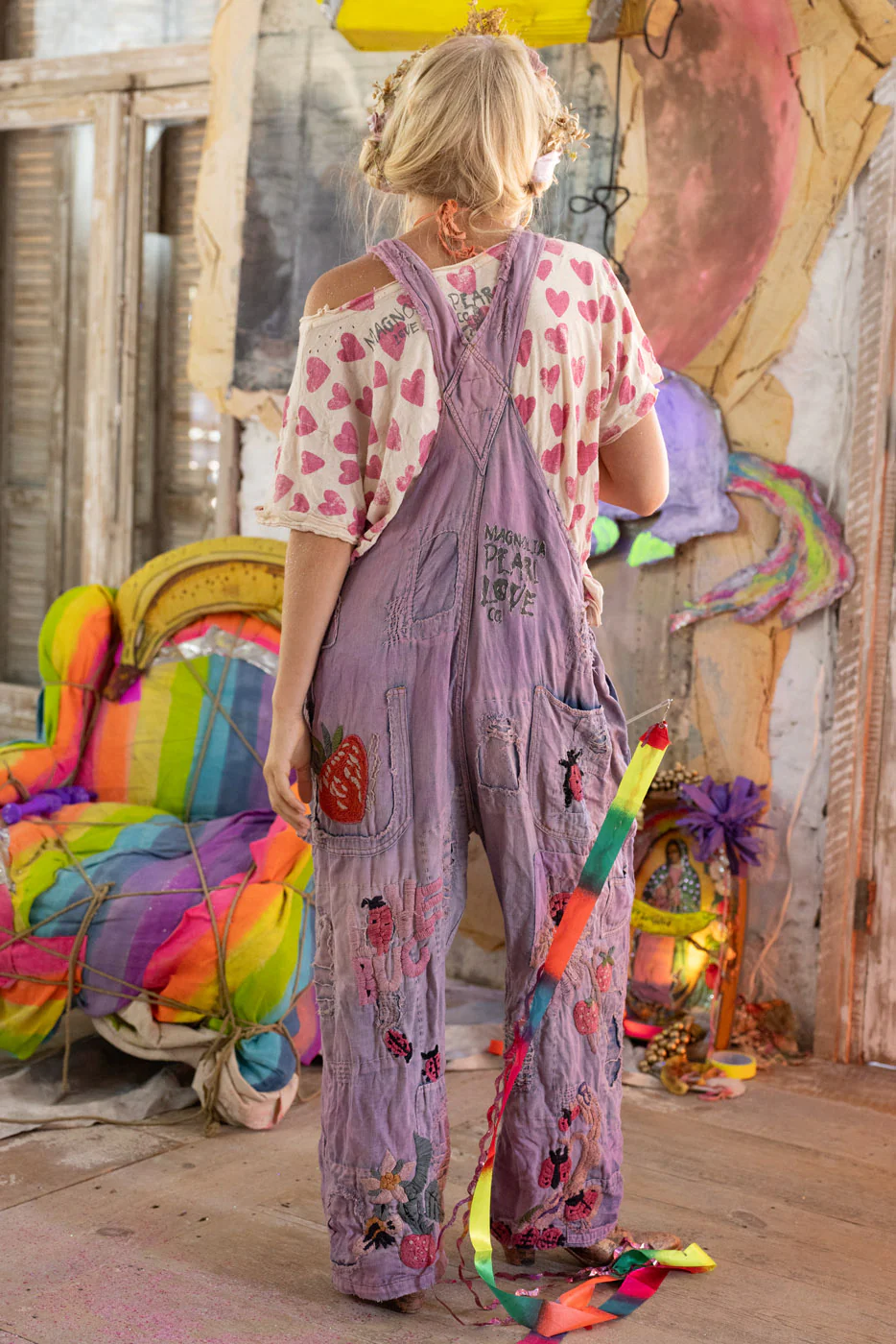 Embroidered Love Overalls - Image 7