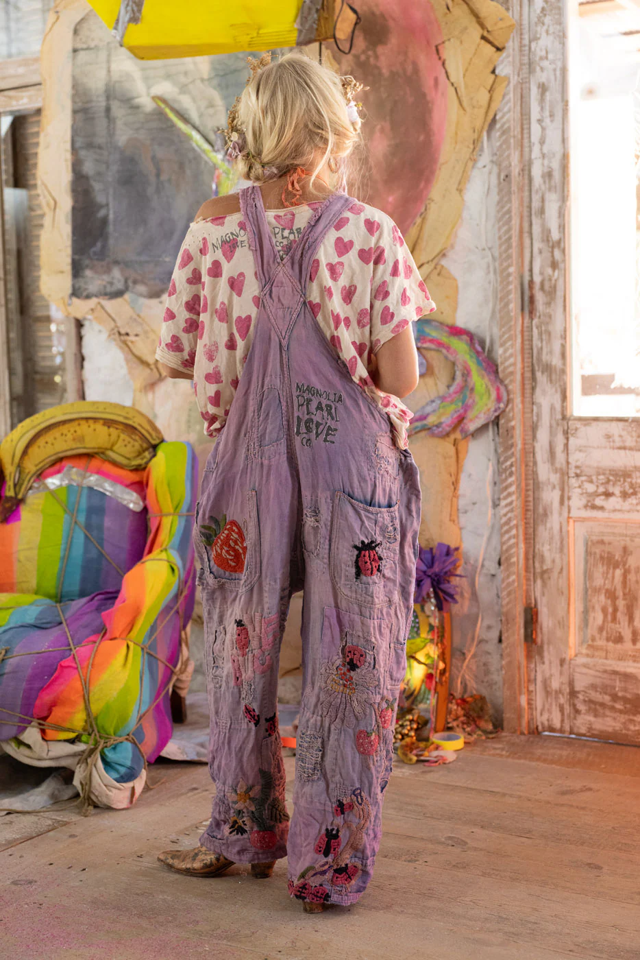 Embroidered Love Overalls - Image 8