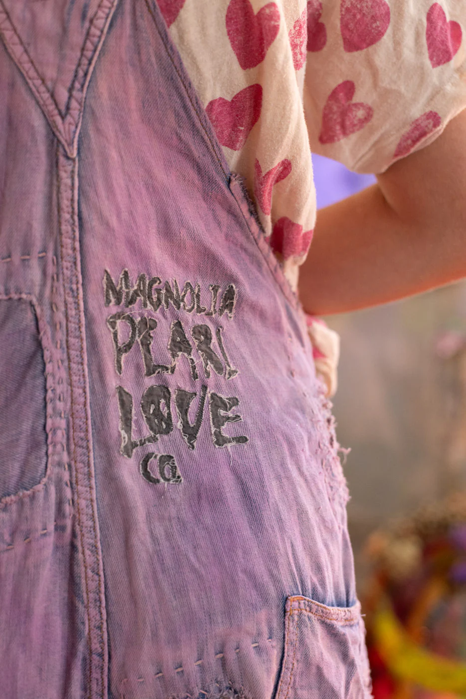 Embroidered Love Overalls - Image 9