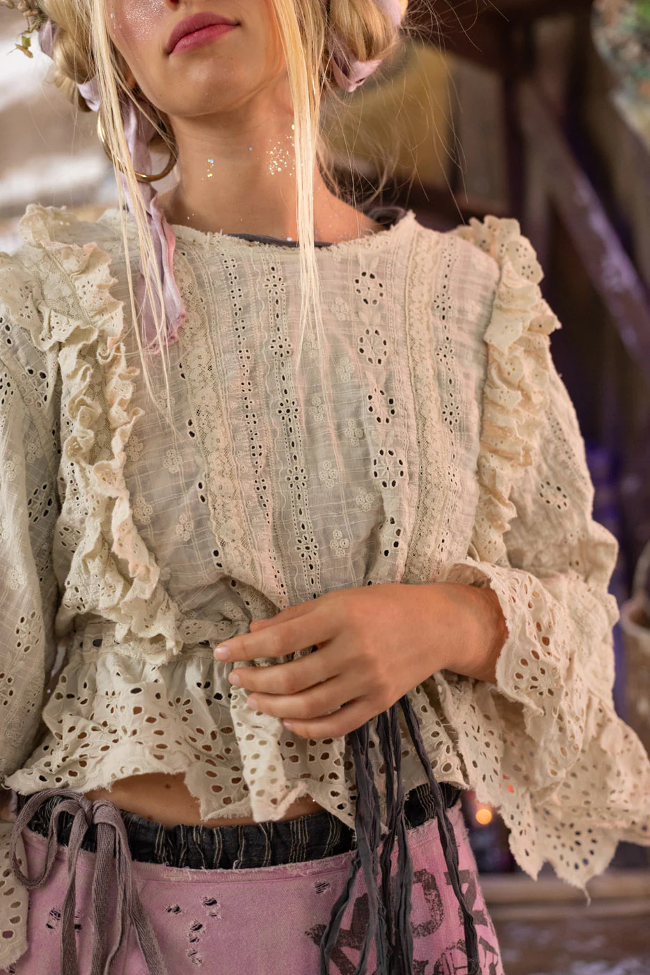 Eyelet Marburger Blouse - Image 3