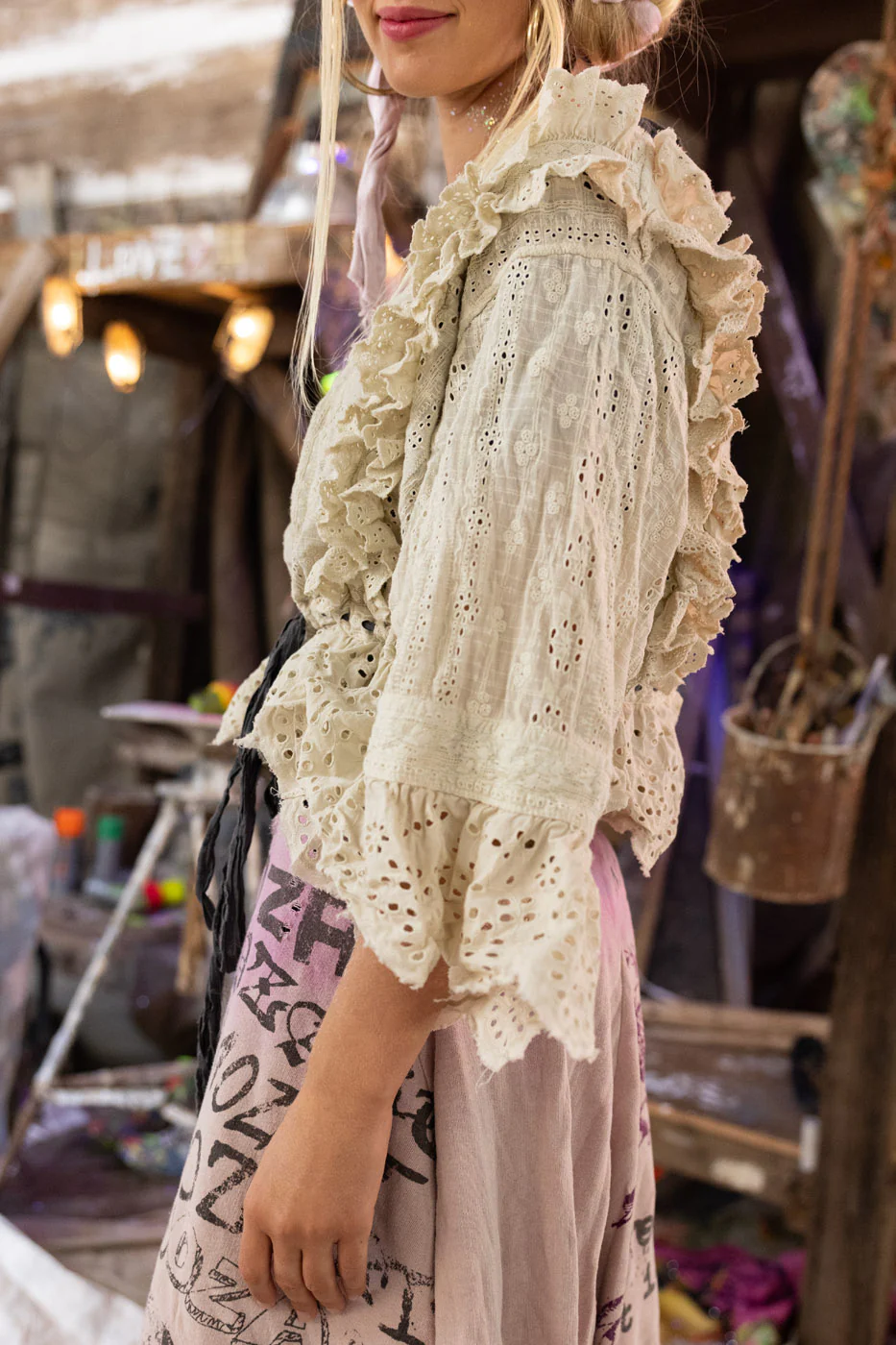 Eyelet Marburger Blouse - Image 5