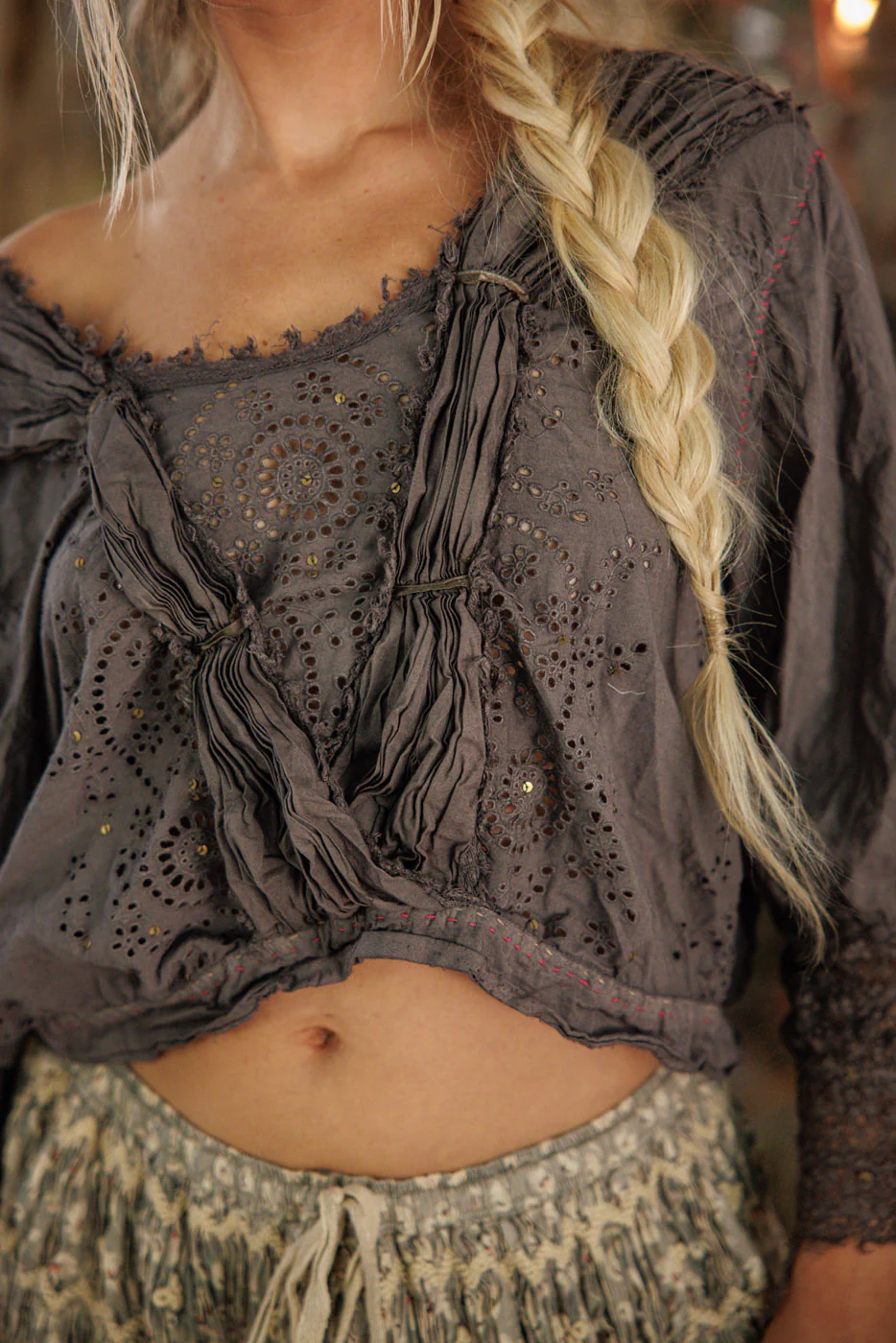 Eyelet Nonnie Belle Blouse - Image 3