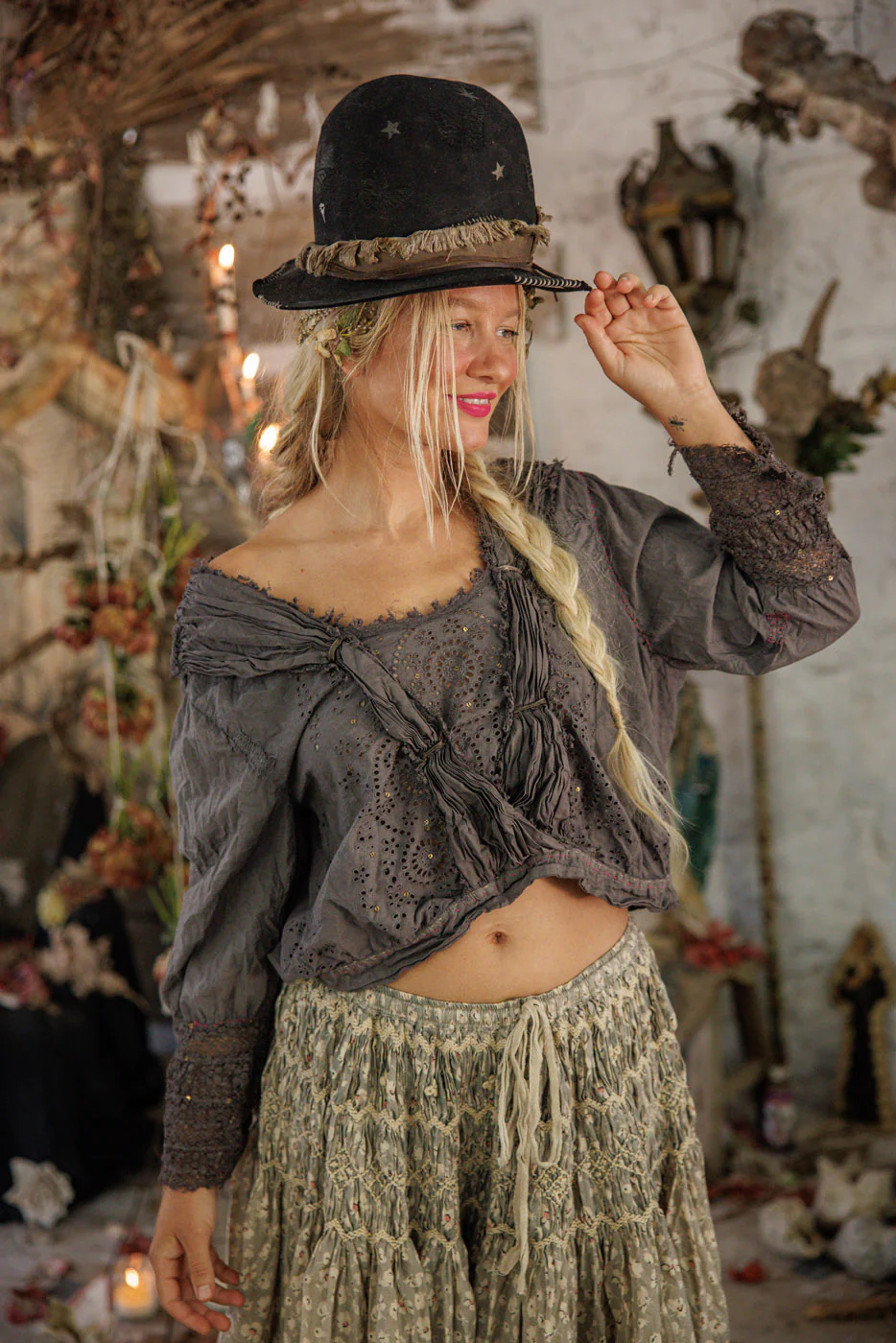 Eyelet Nonnie Belle Blouse - Image 4