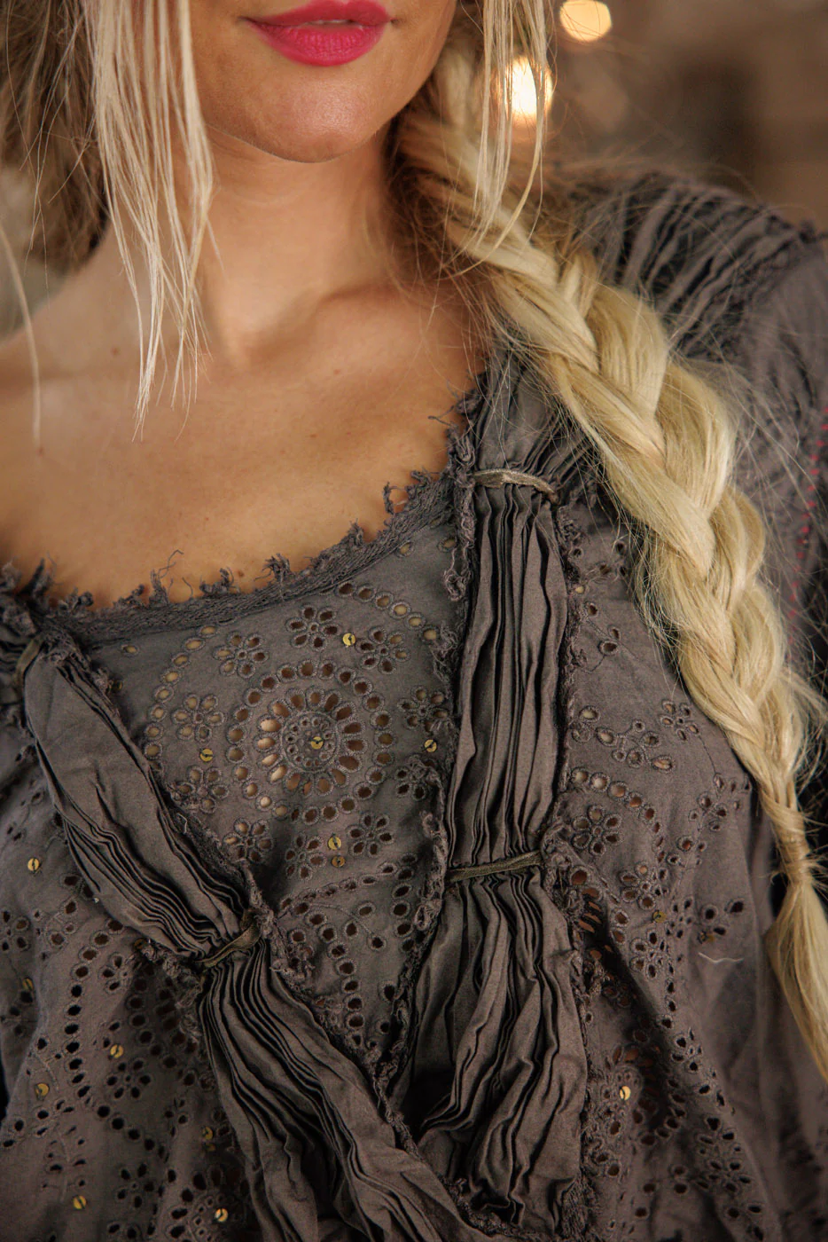 Eyelet Nonnie Belle Blouse - Image 5