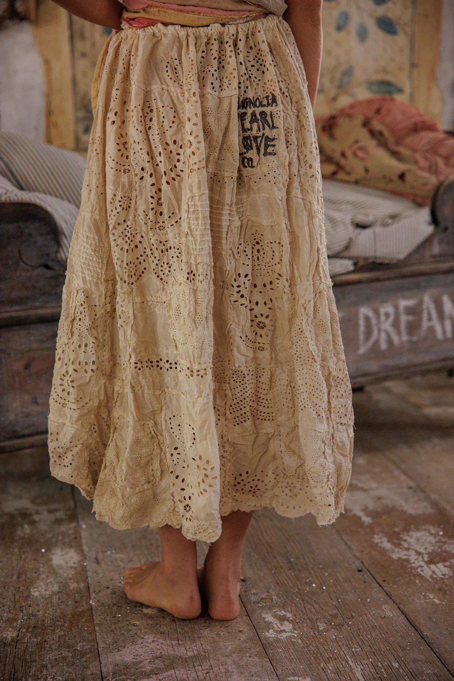 Eyelet Patchwork Pissarro Skirt - Image 6