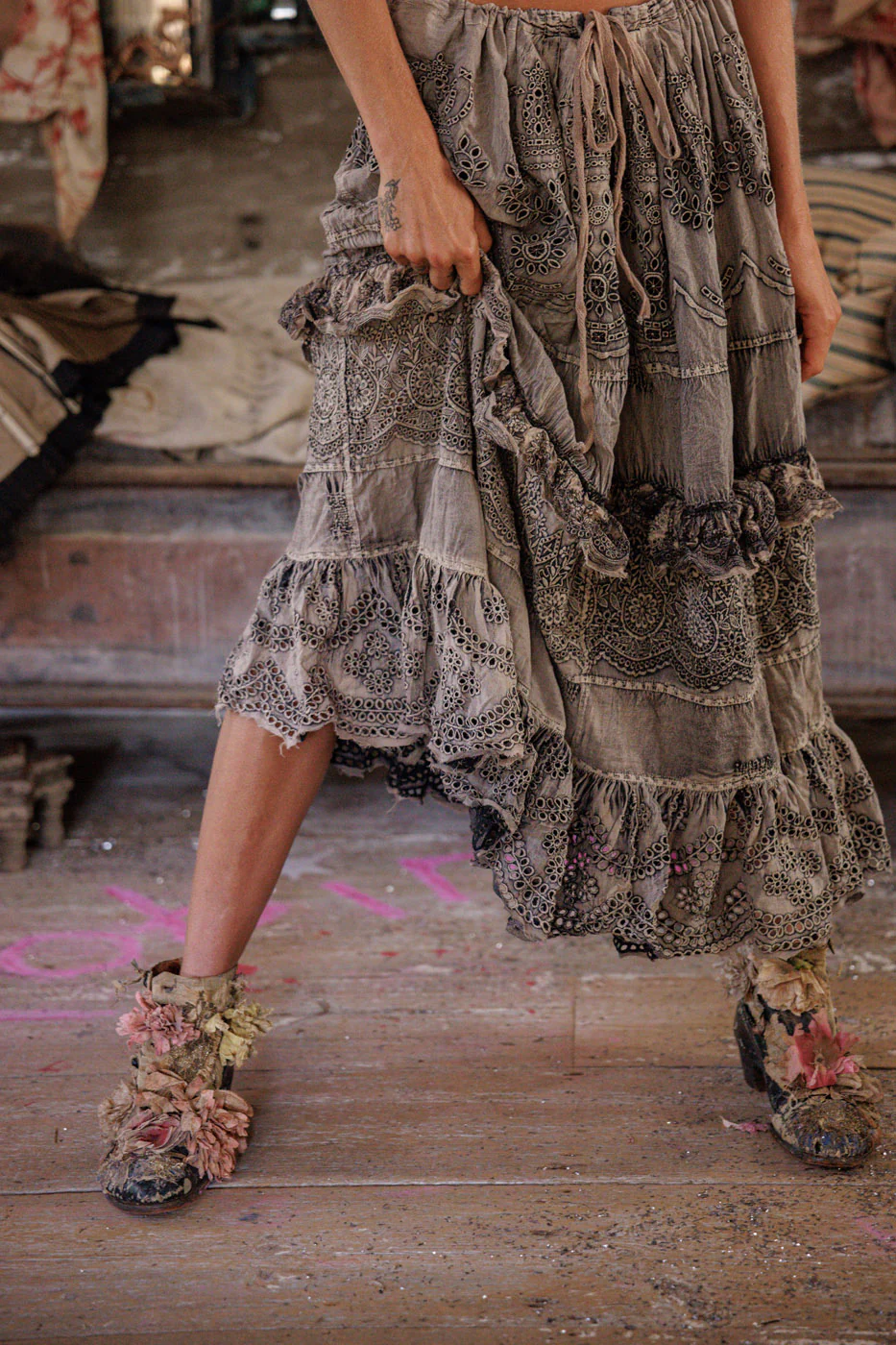 Eyelet Pissarro Skirt - Image 3