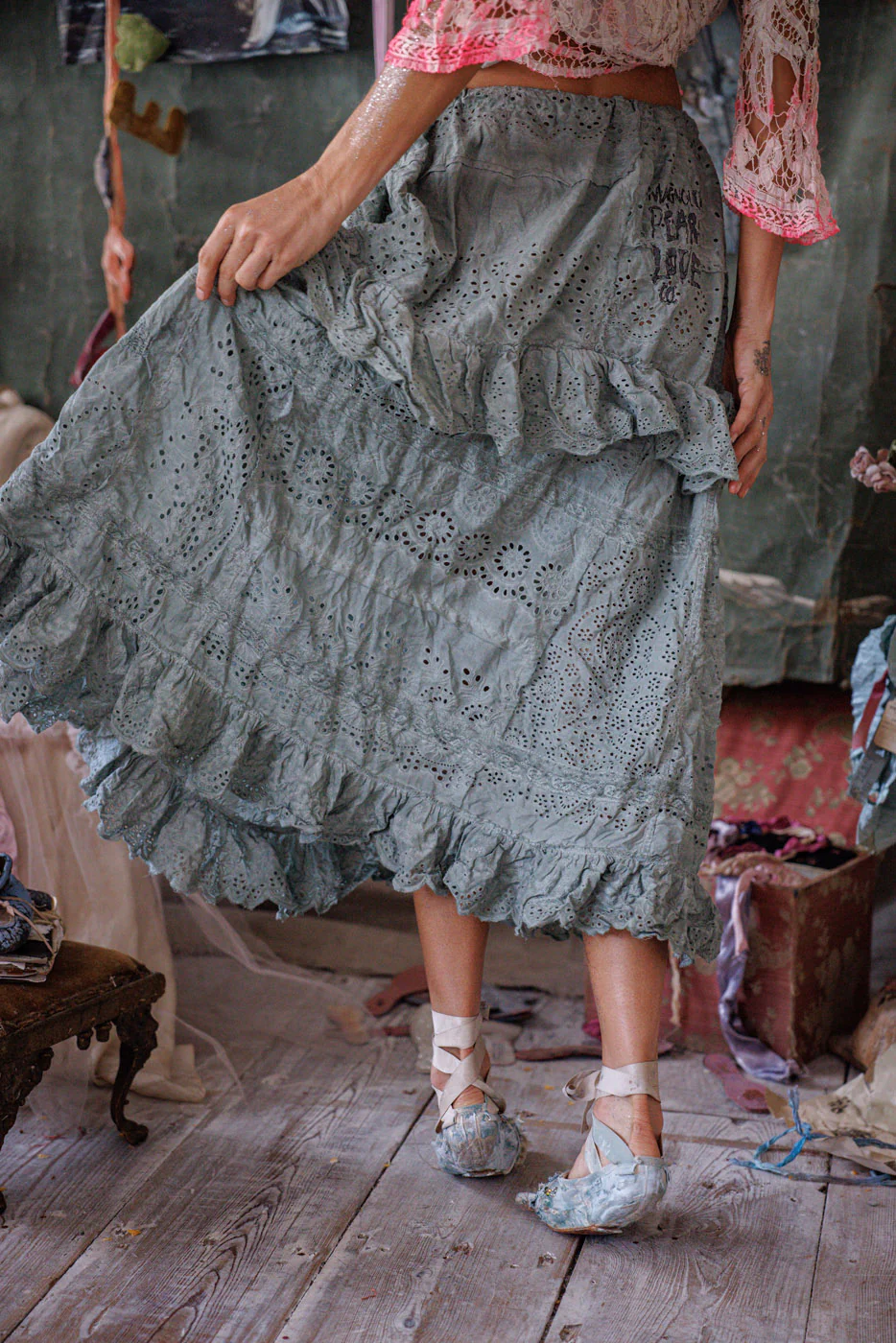 Eyelet Pissarro Skirt - Image 7