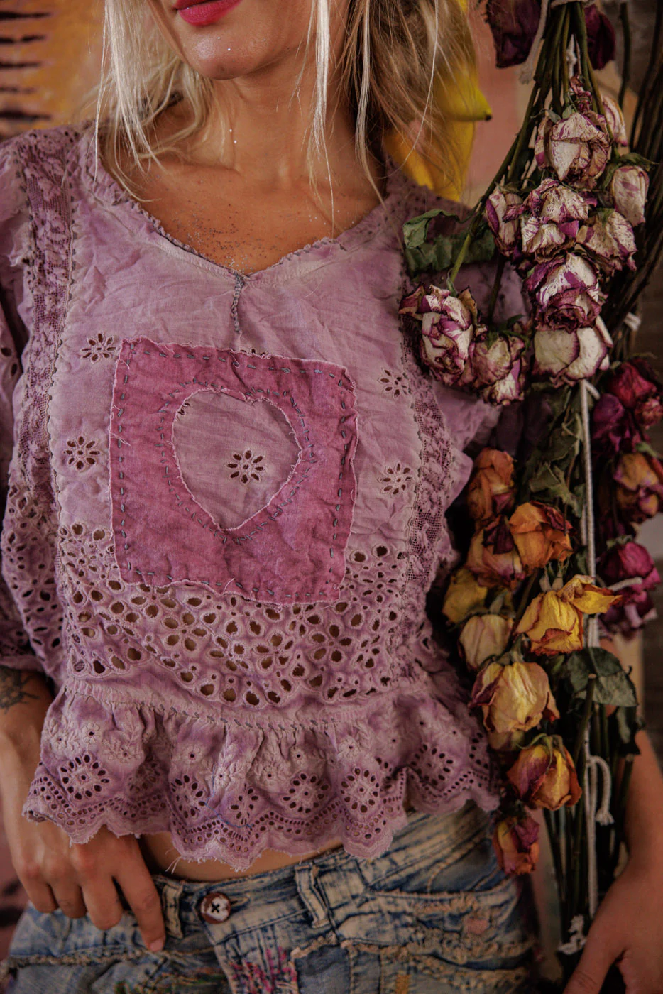 Eyelet Rosemary Blouse - Image 2