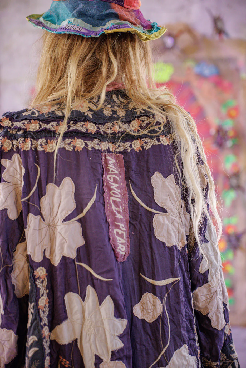 Floral Appliqué Danji Kimono - Image 6