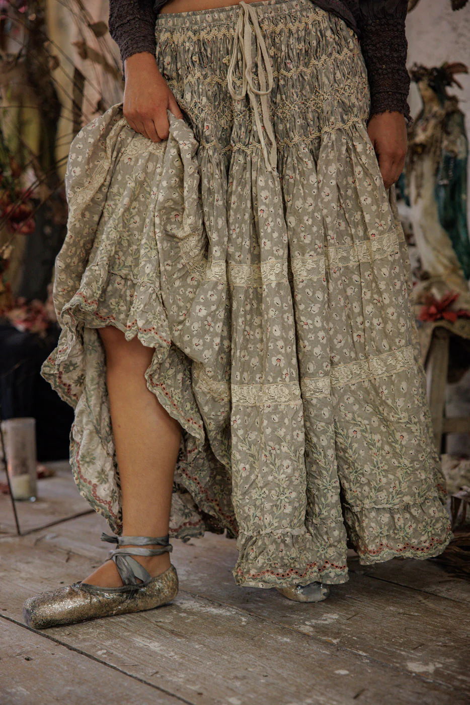 Floral Chrystal Skirt - Image 2