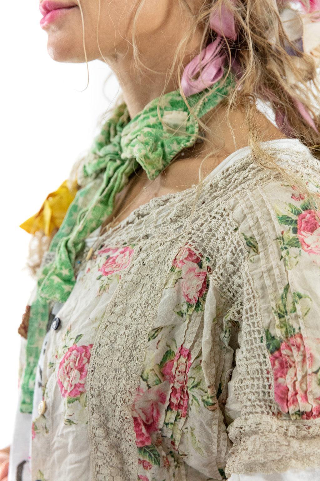 Floral Dejah Cropped Blouse - Image 10