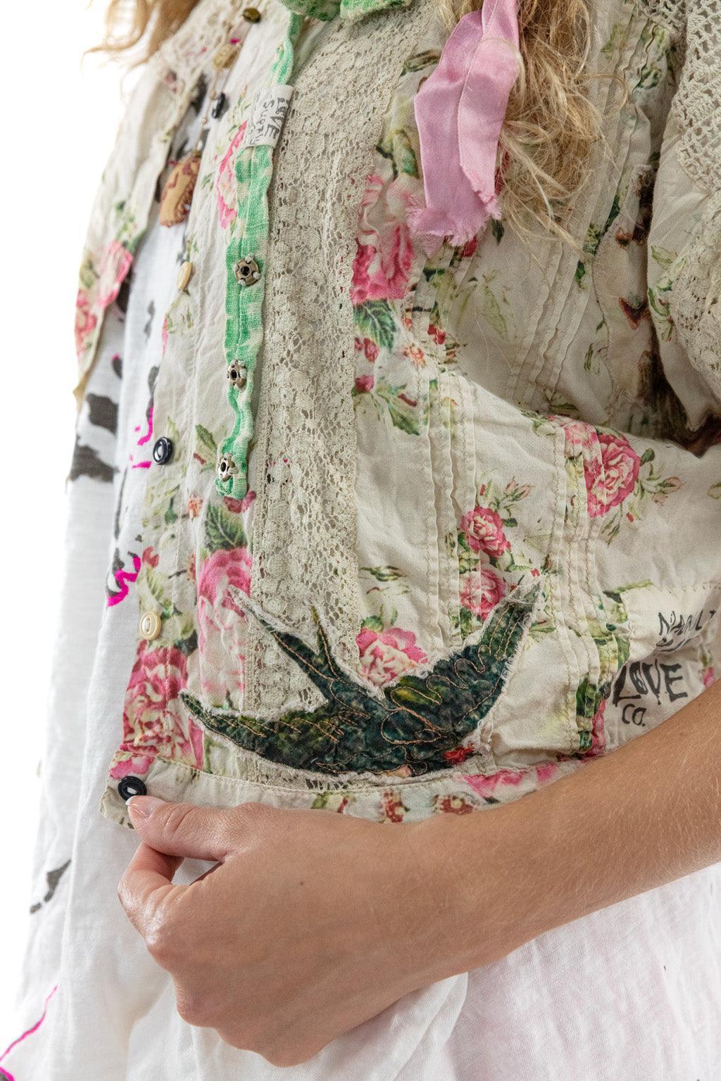 Floral Dejah Cropped Blouse - Image 13