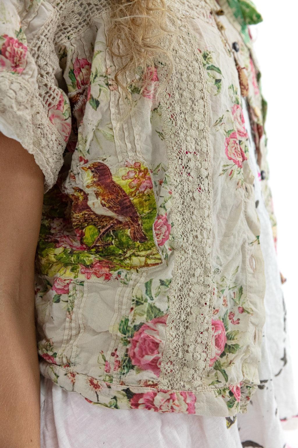 Floral Dejah Cropped Blouse - Image 14