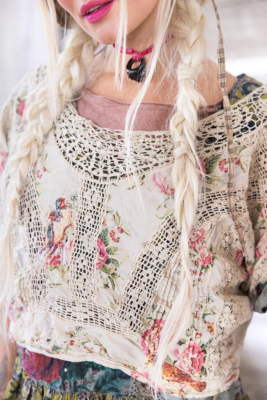 Floral Dejah Cropped Blouse - Image 2