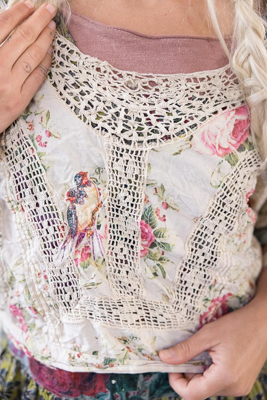 Floral Dejah Cropped Blouse - Image 3
