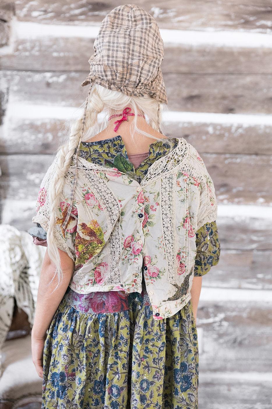 Floral Dejah Cropped Blouse - Image 4