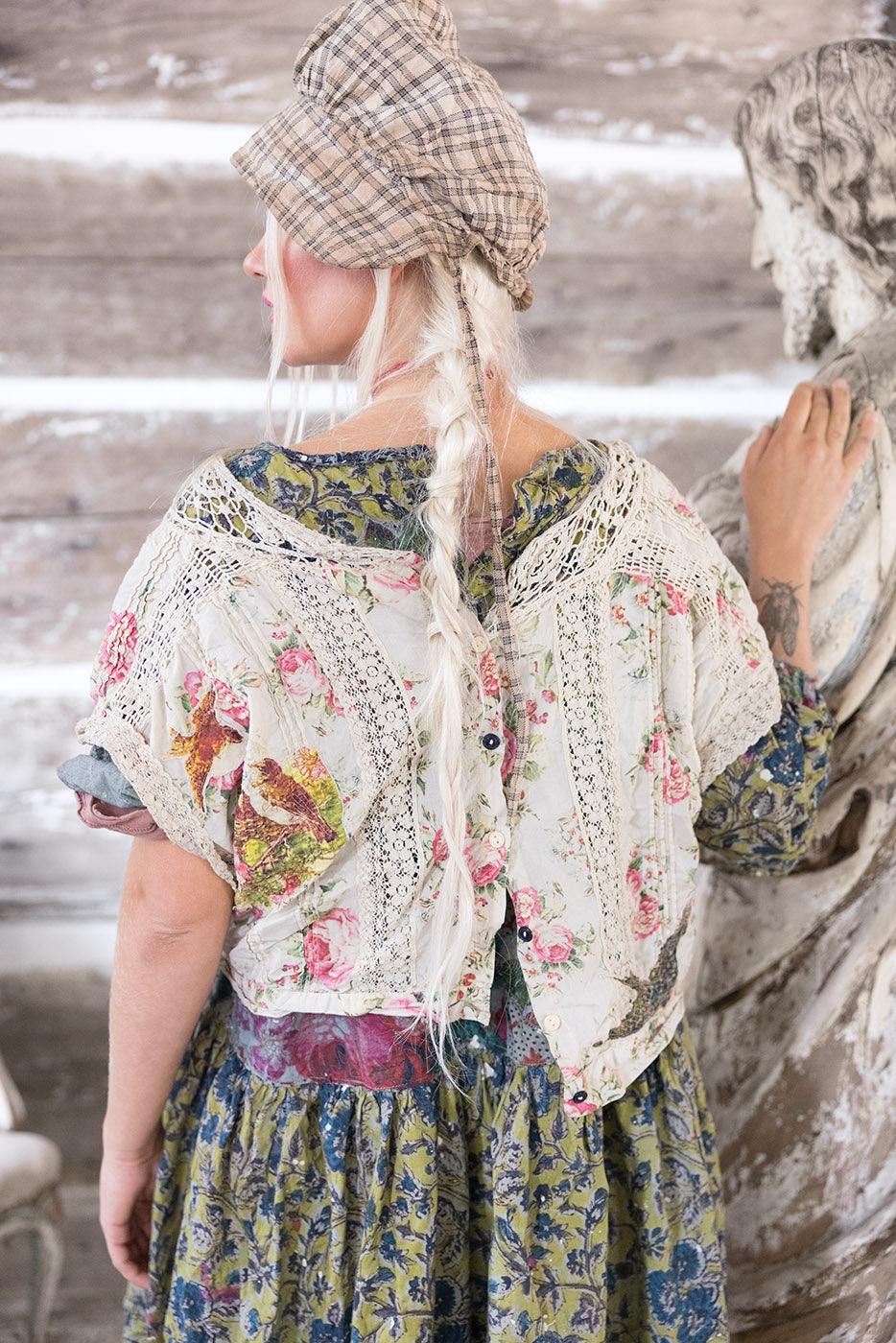Floral Dejah Cropped Blouse - Image 6