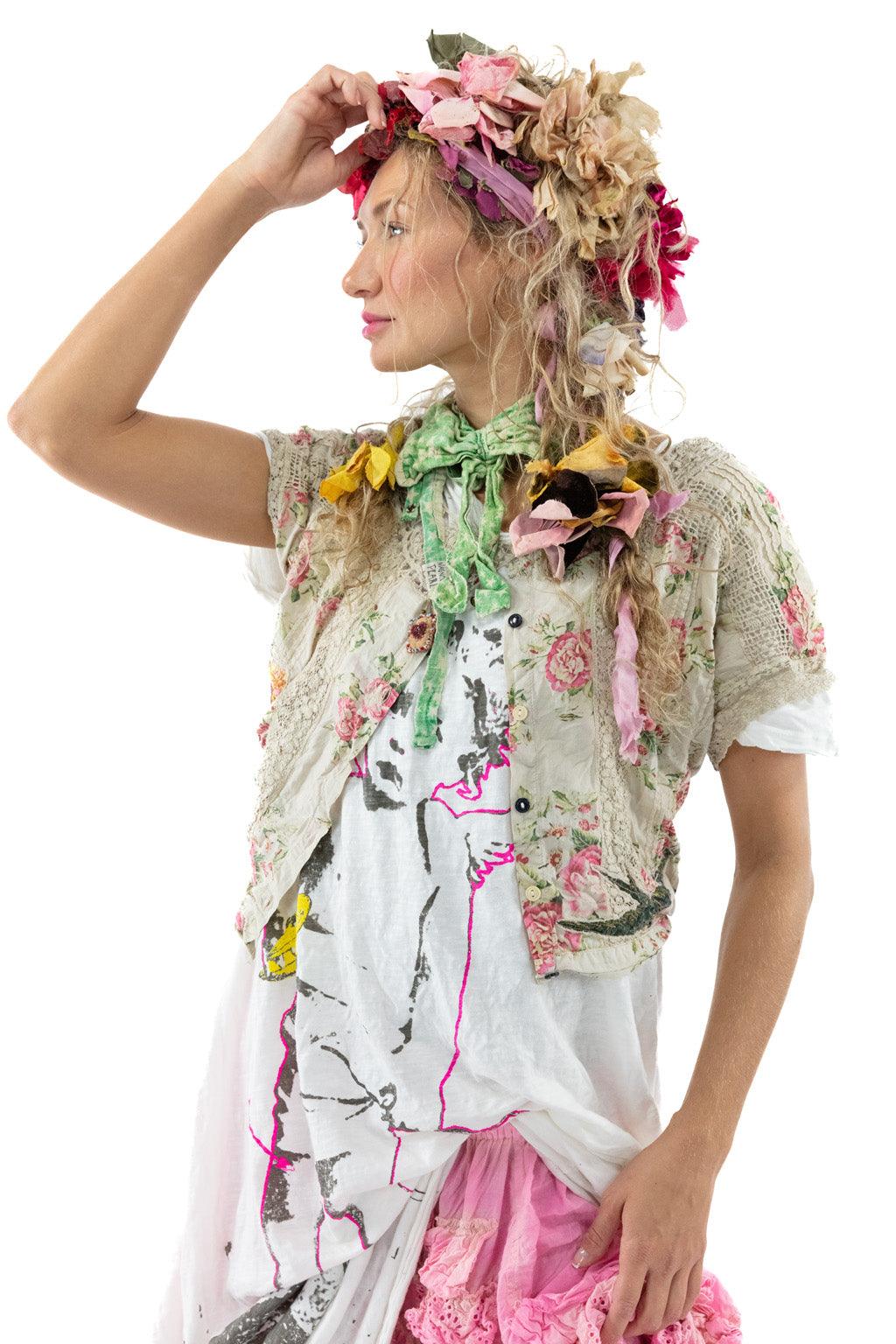 Floral Dejah Cropped Blouse - Image 8