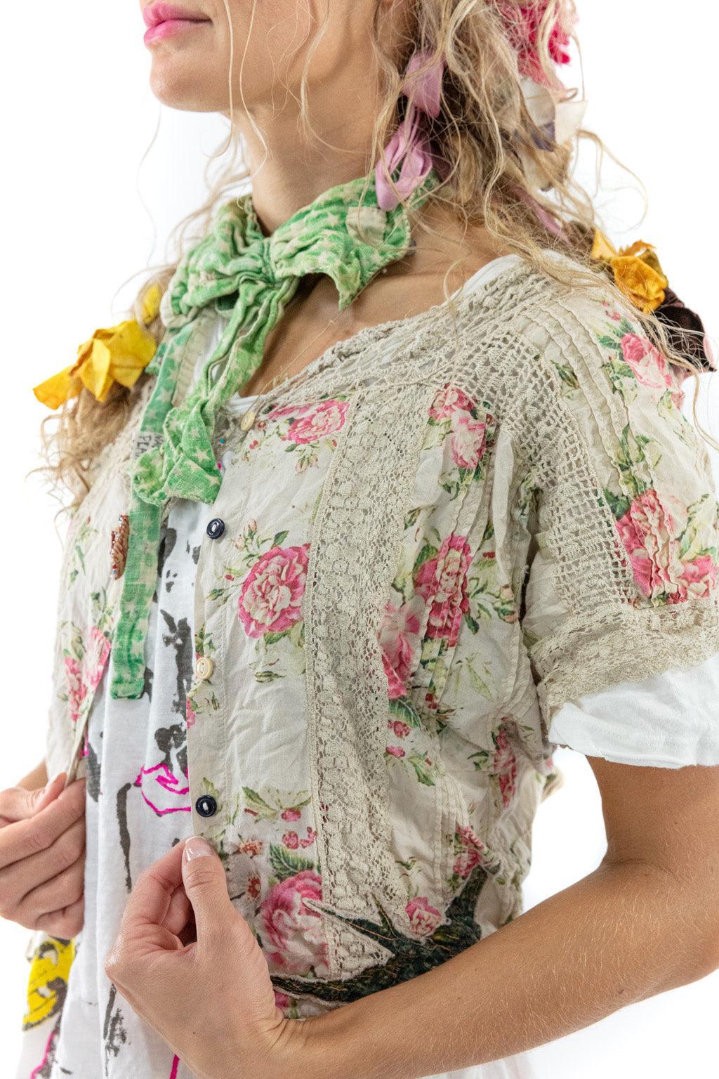 Floral Dejah Cropped Blouse - Image 9